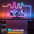 Urban Zie Smart RGB Matrix Neon Flex Light – 5M, Music Sync, App & Remote Controlled (16 Million Colors With Matrix Mods and fully flexible