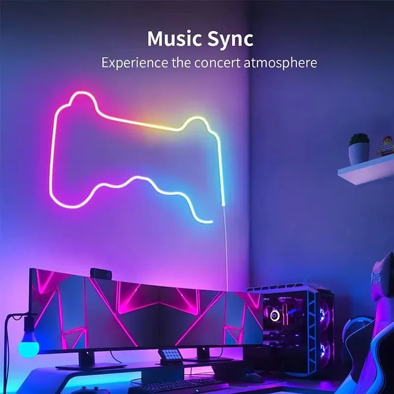 Urban Zie Smart RGB Matrix Neon Flex Light – 5M, Music Sync, App & Remote Controlled (16 Million Colors With Matrix Mods and fully flexible