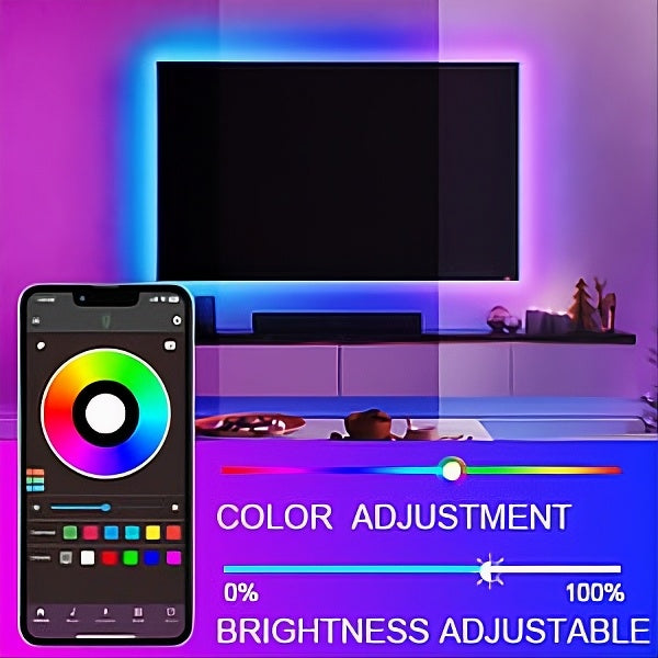 Urban Zie Smart RGB LED TV Backlight – App Controlled USB Powered Ambient Lighting for Home Theater & Gaming